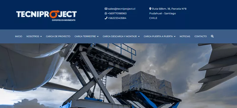 Empresa de logística y gestión de sistemas industriales TECNIPROJET...